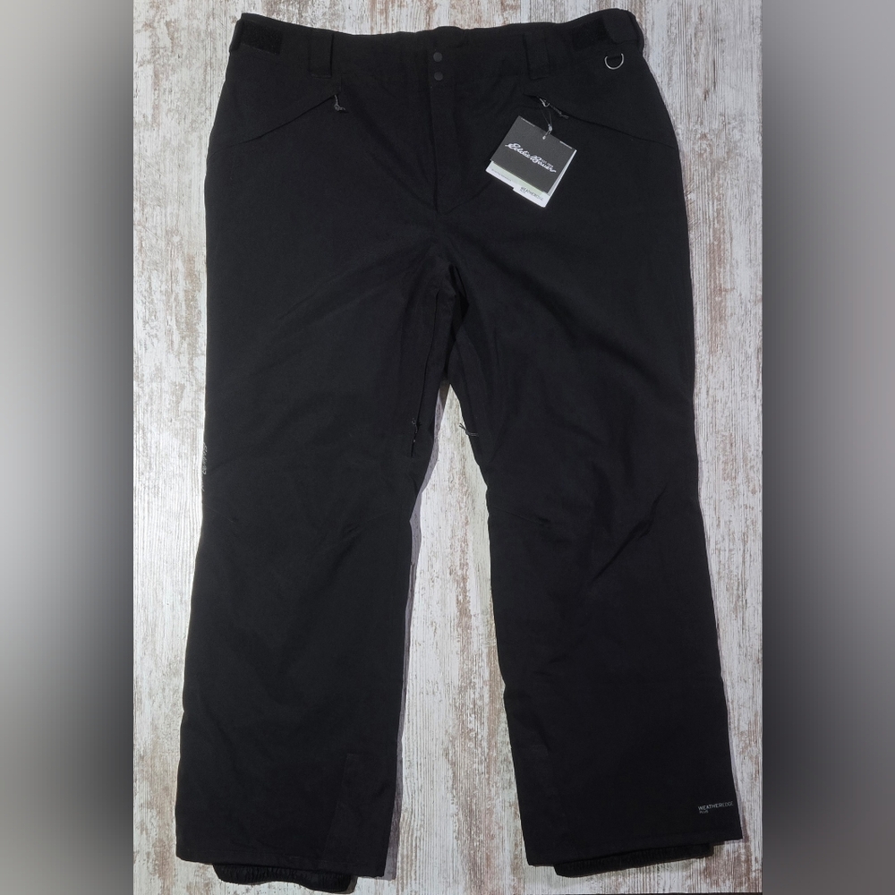 Eddie Bauer Powder Search Insulated Womens Black Snowpants XXL NWT